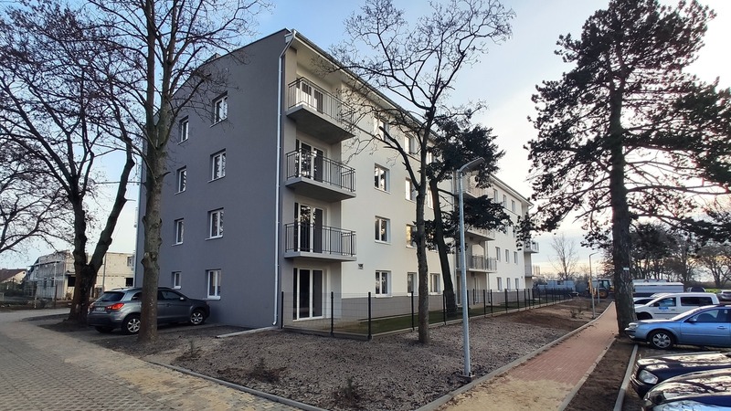 Zdjęcie budynku na wykonanym Osiedlu Parkowym.